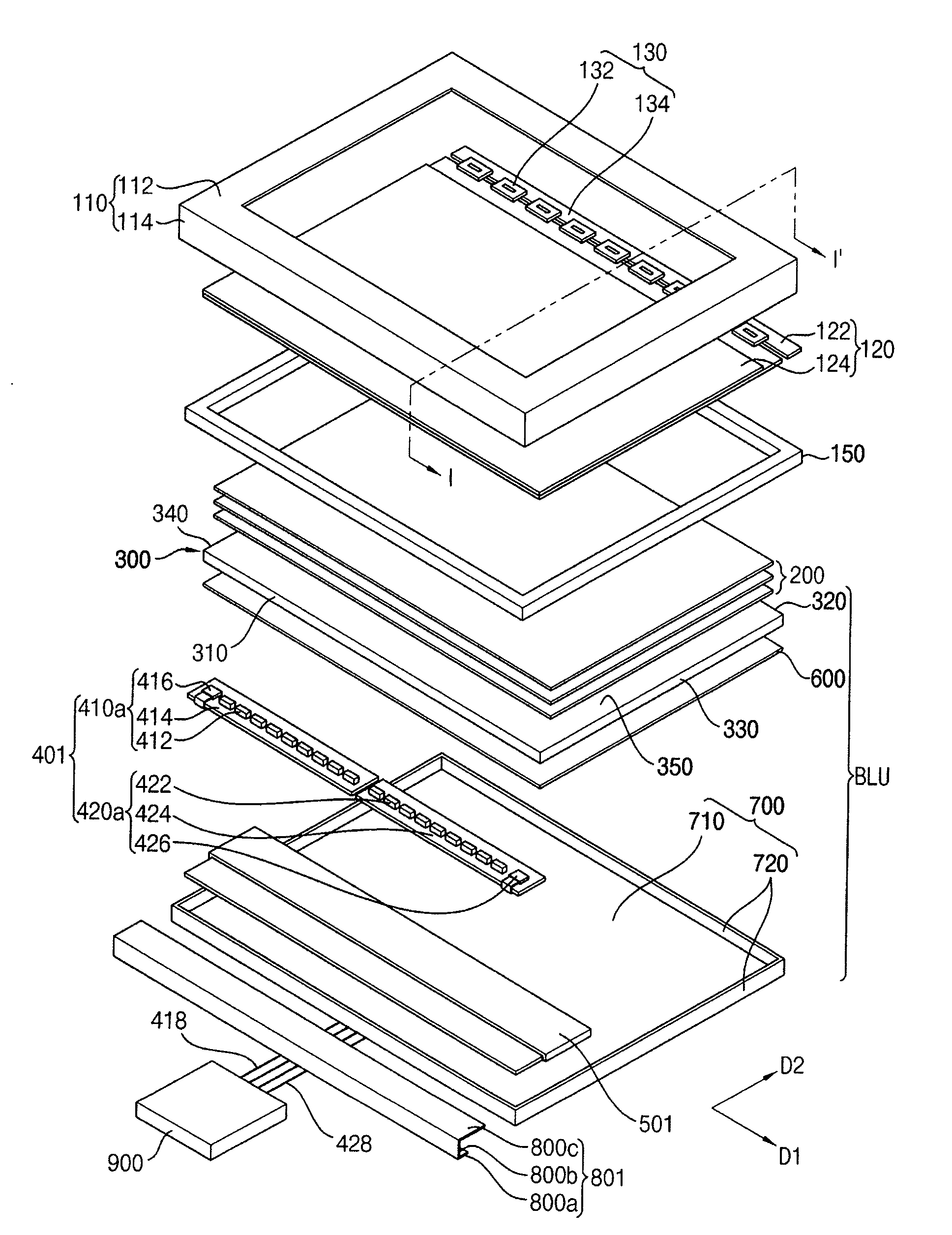 Backlight assembly, display device having the same and method of assembling the display device