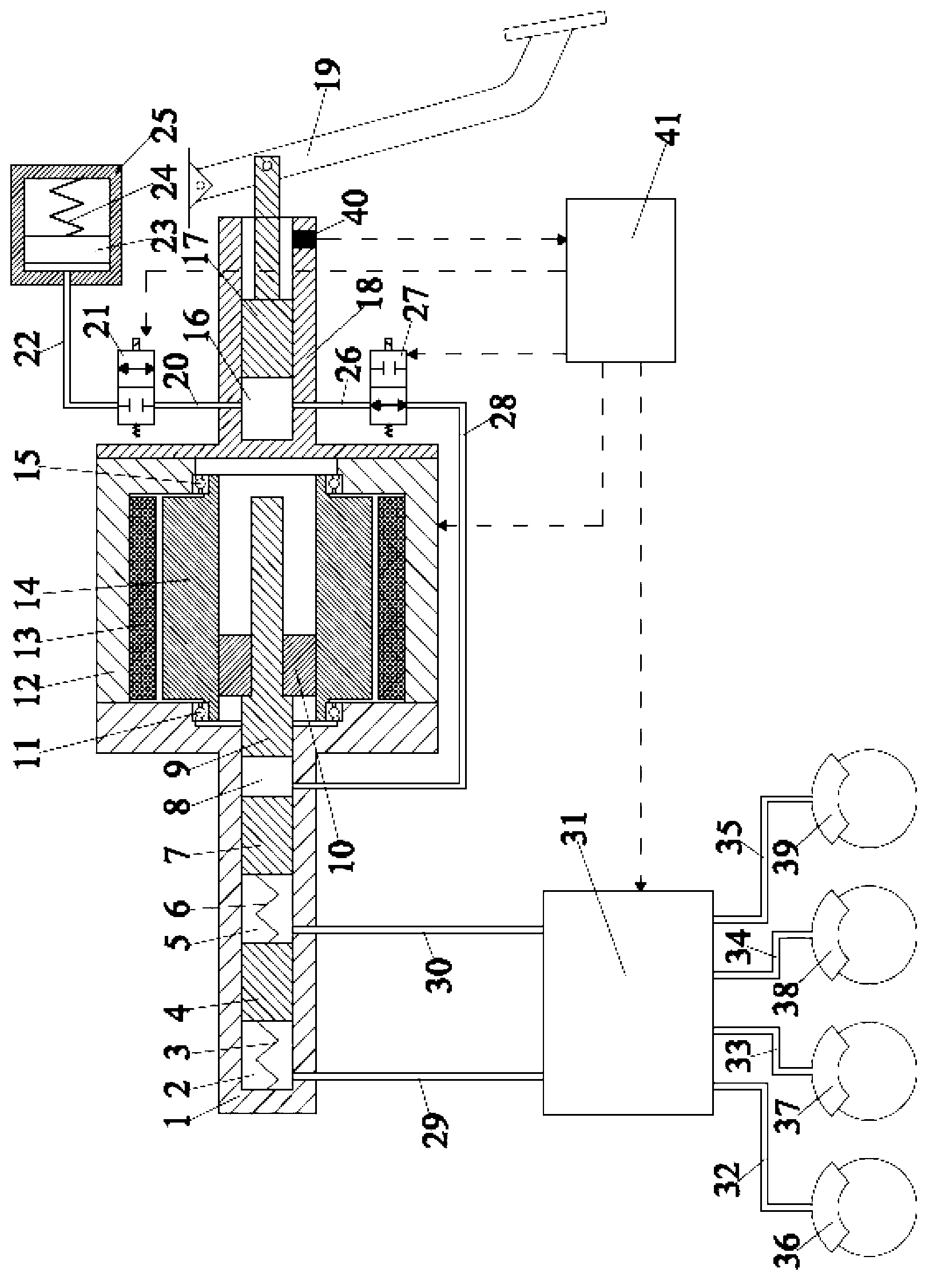 Brake-by-wire system of automobile