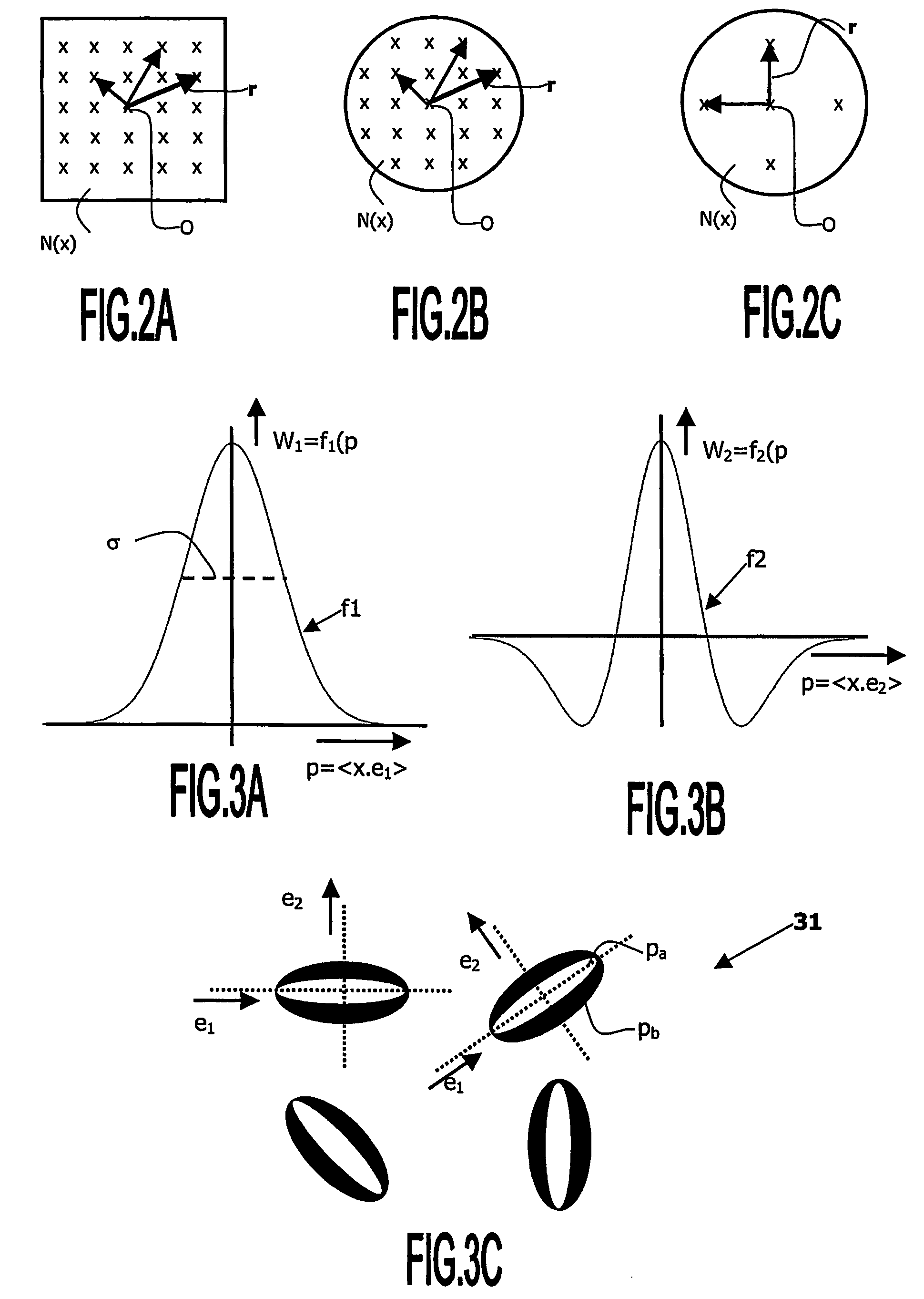Image viewing and method for generating filters for filtering image feaures according to their orientation