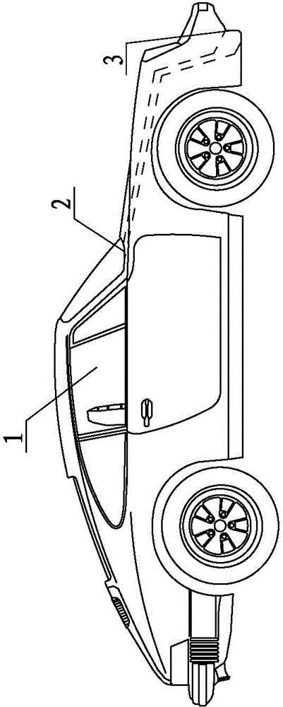 Transparent vehicle wiper with swinging wind sweeping device