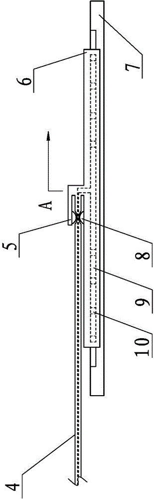 Transparent vehicle wiper with swinging wind sweeping device