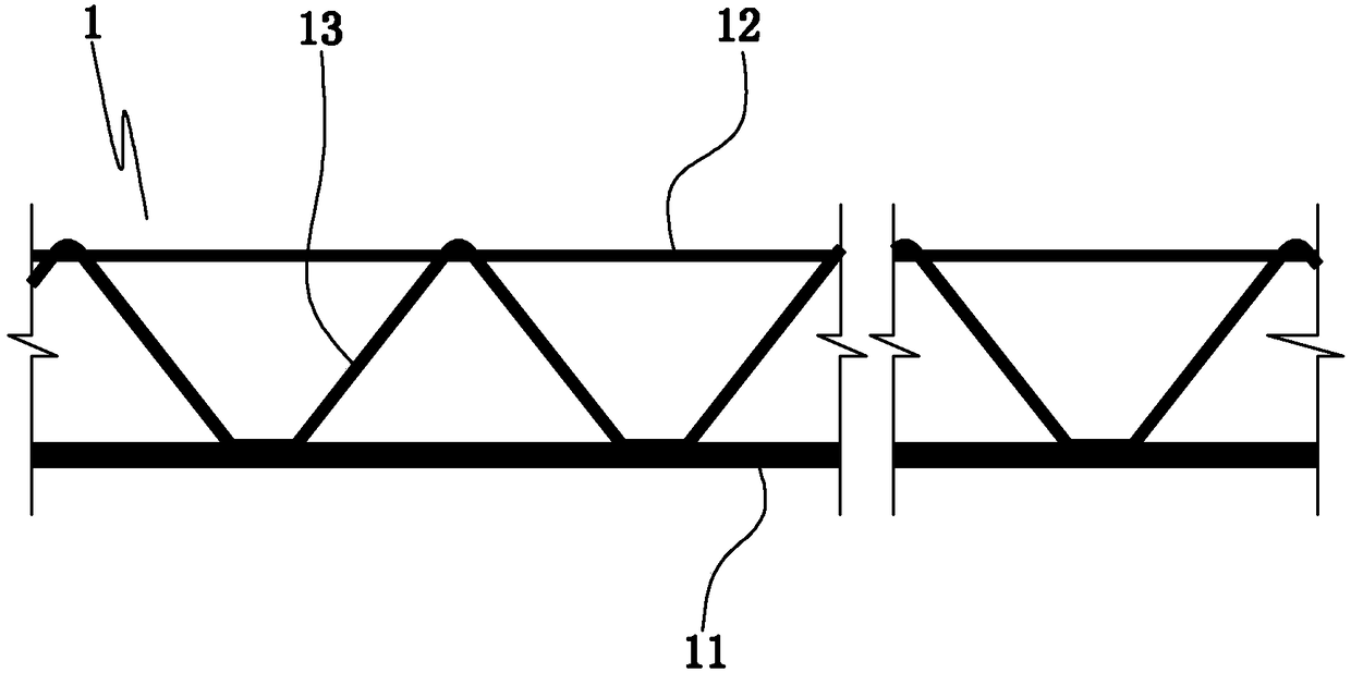 Truss beams, composite beams using truss beams and composite floors using truss beams