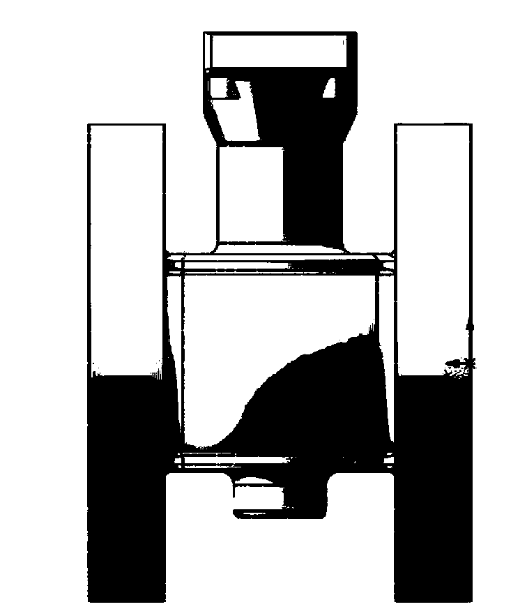 Investment casting production technology of valve casting, and valve casting