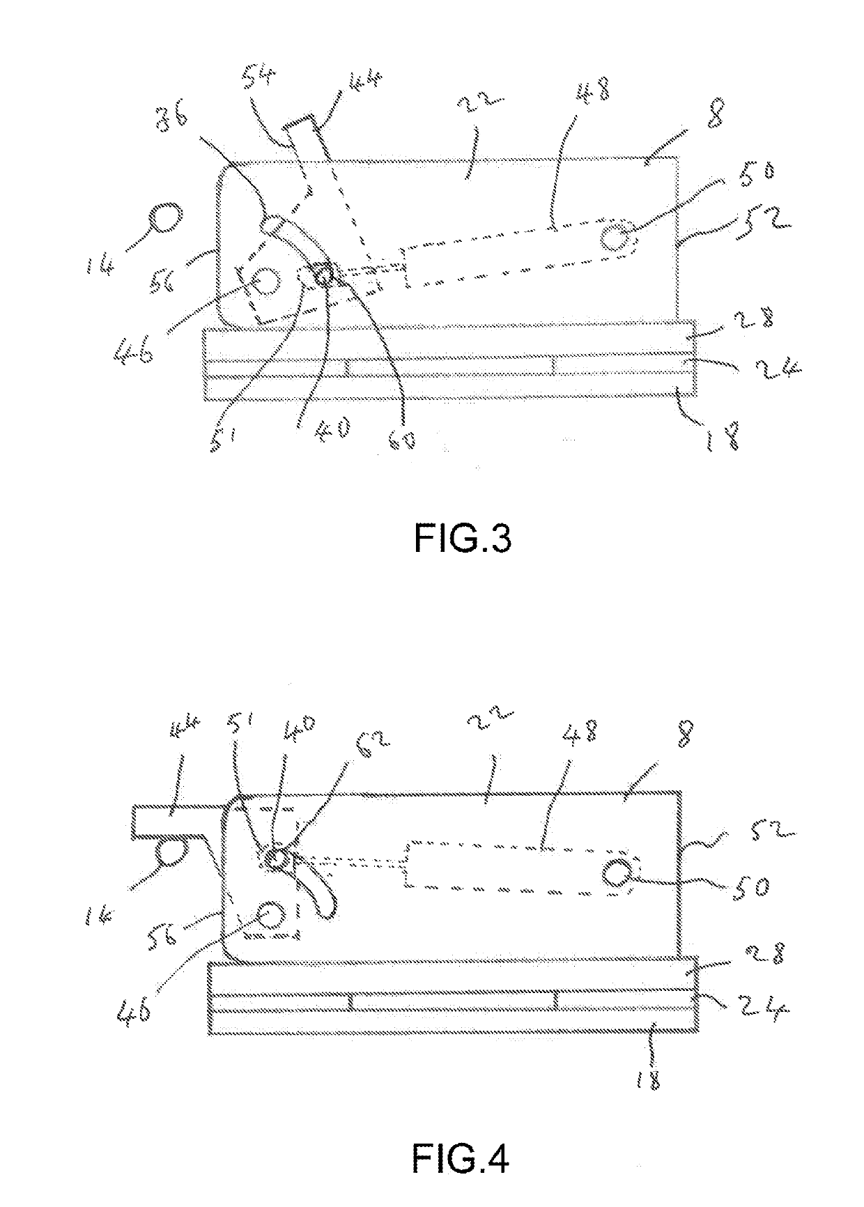 Floor Locking Device for a Wind Turbine Blade Mould