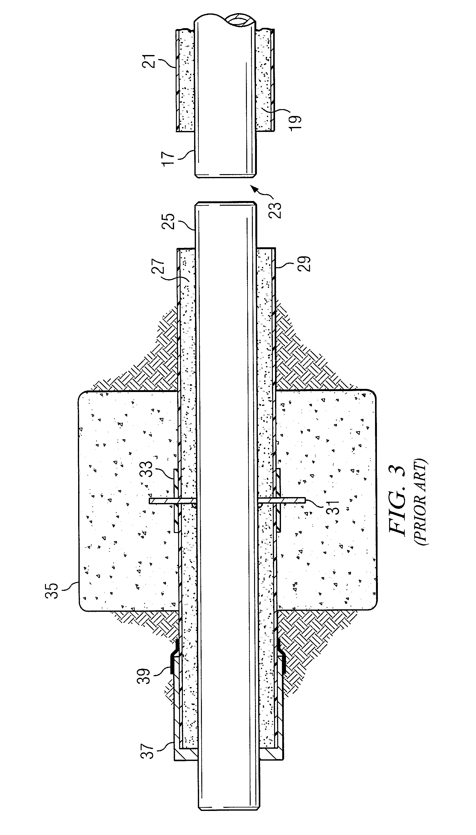 Anchor system for pre-insulated piping