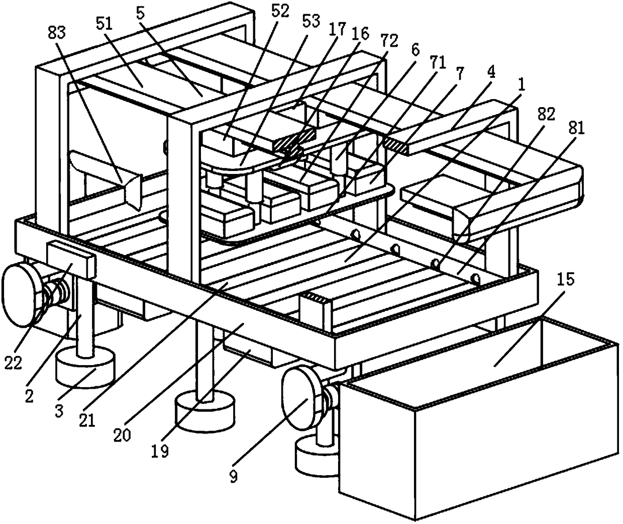 Numerical control machine tool workbench with cleaning mechanism