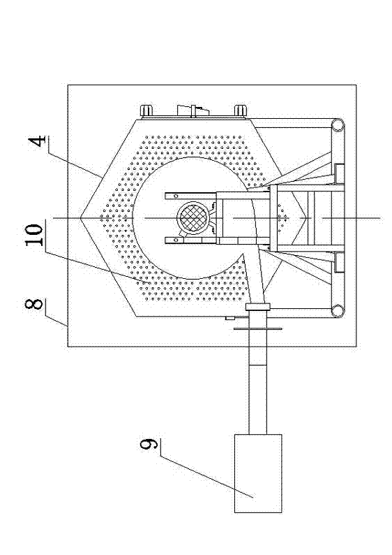 Device for removing surface attachment of steel shovel