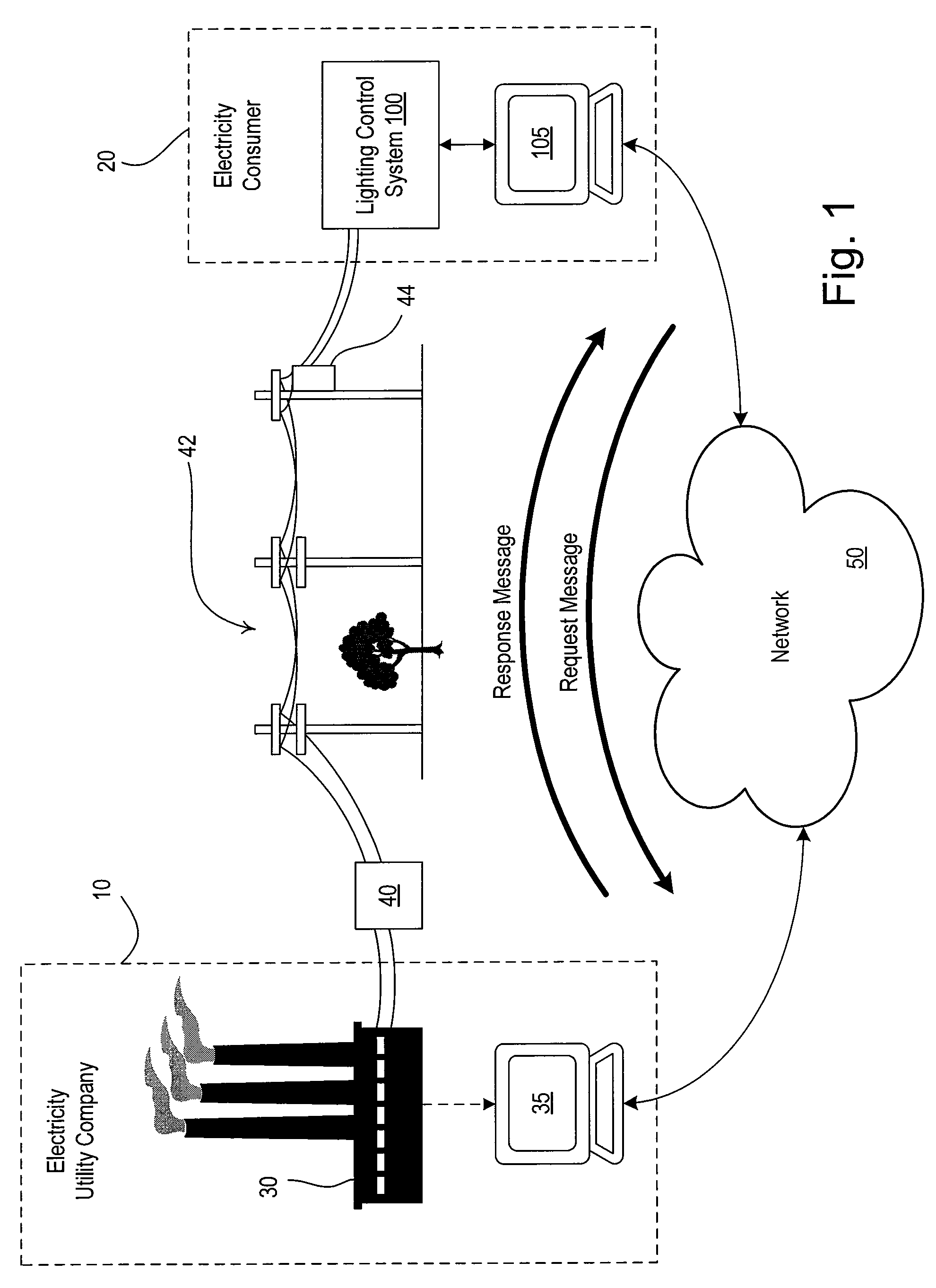 Method of communicating a command for load shedding of a load control system