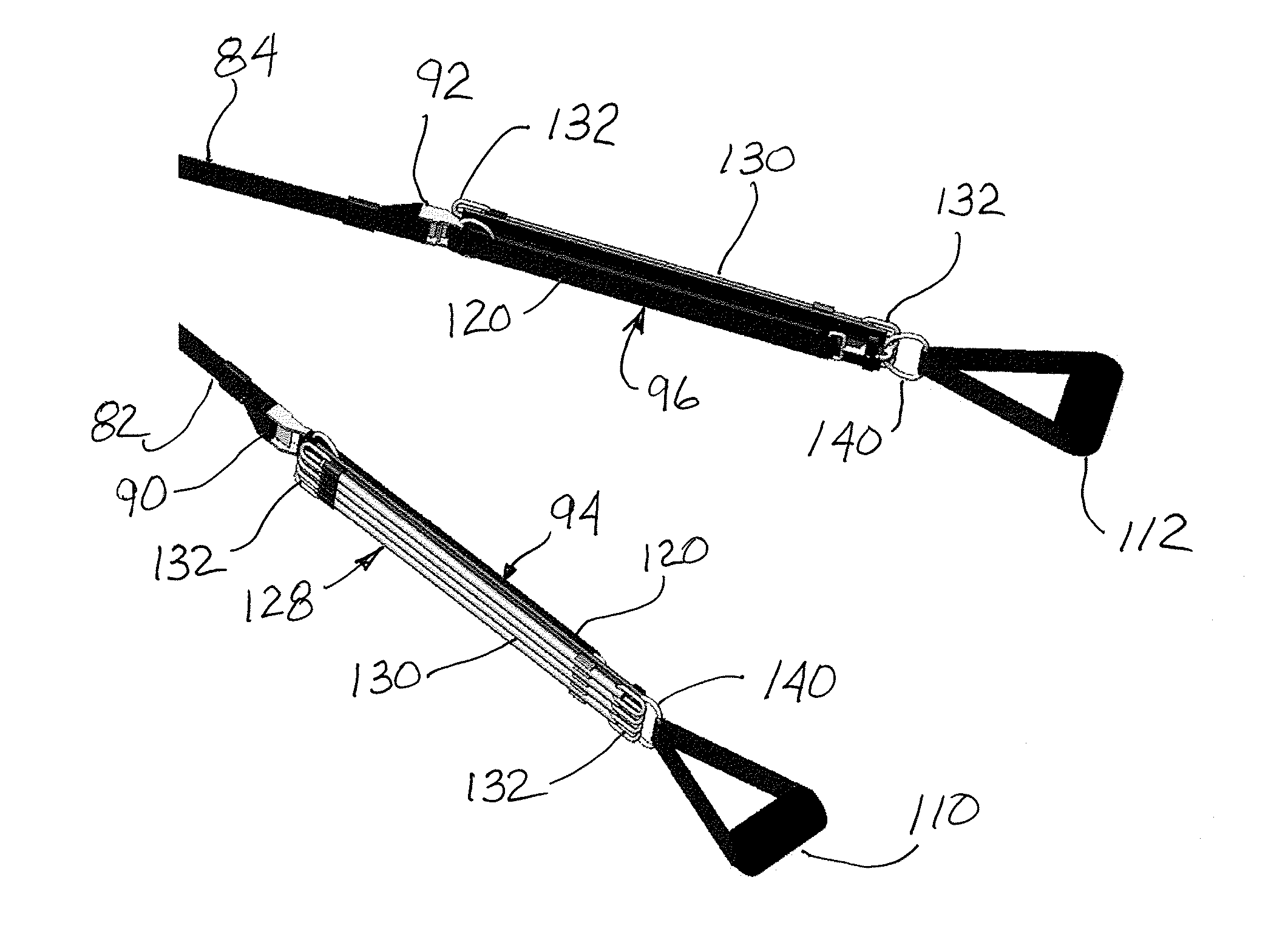 Strength Training System and Method Having Elastic Resistance and Suspension Devices