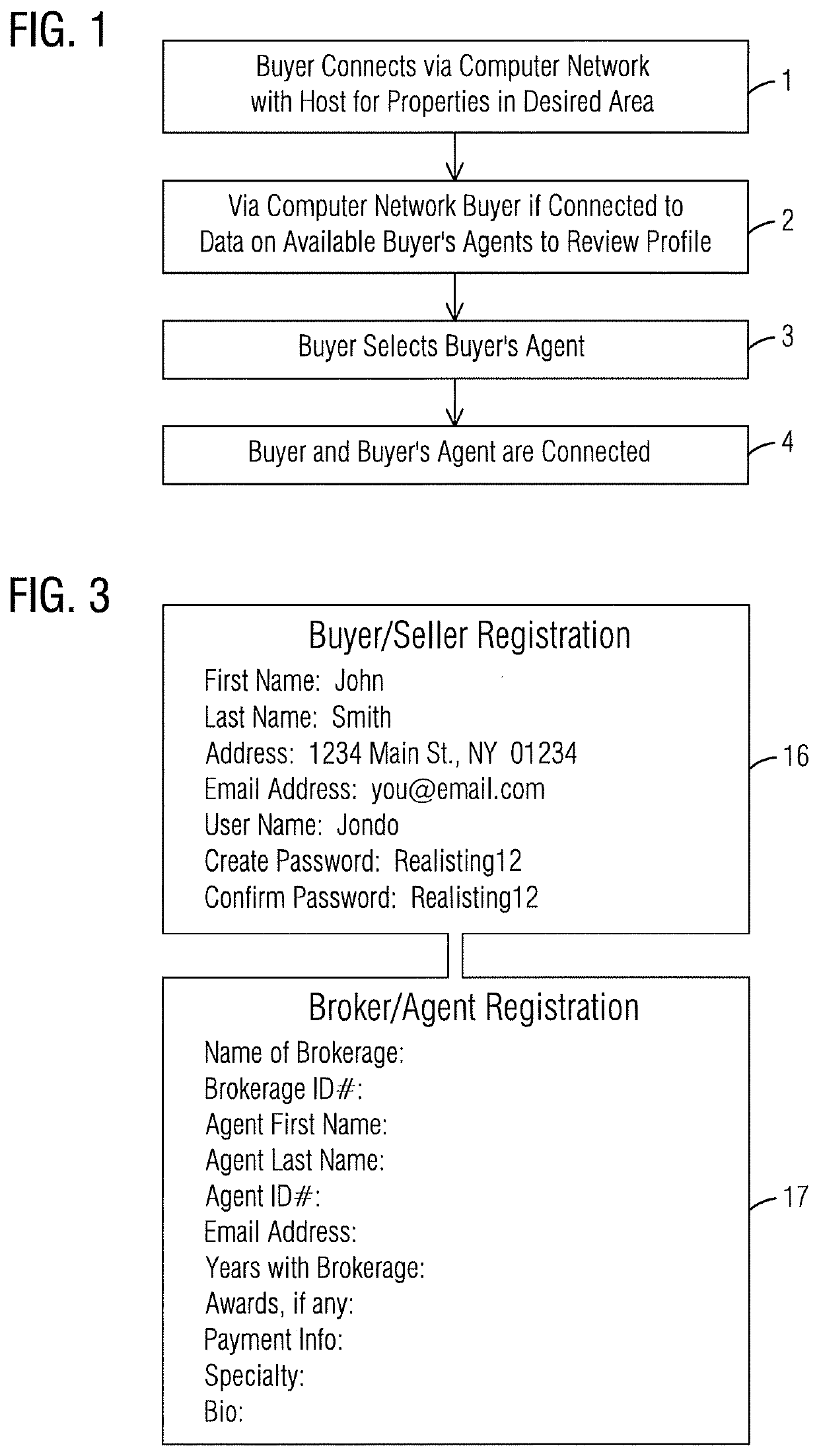 Real estate buyer and agent connection system and process