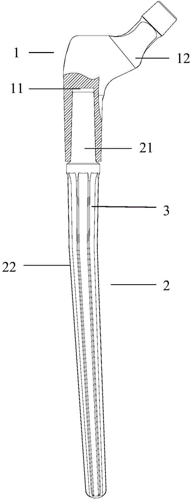 Combined type femoral stem