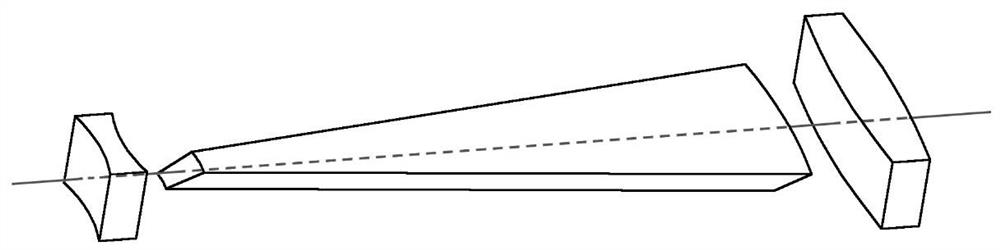 A Curved Slab Laser Amplifier