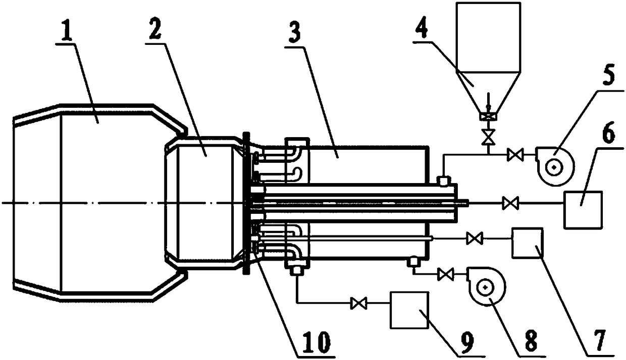 Coal-oil-gas triple-purpose combustor