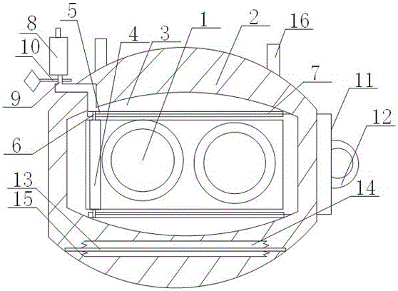 Instrument panel with portable cleaning device