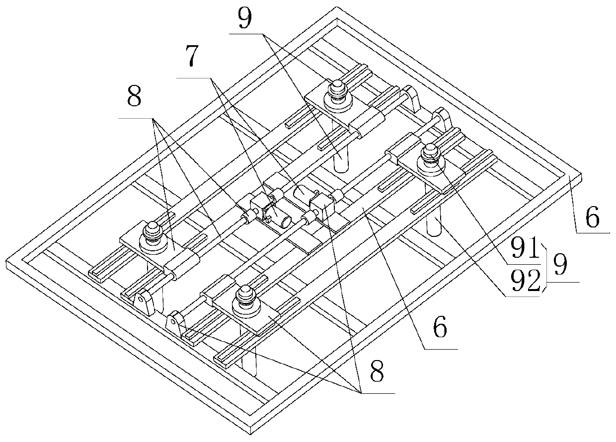 Movable type rail plate machining table