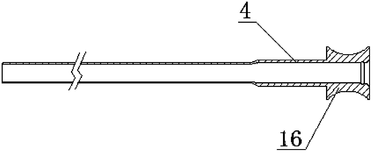 Ureteroscope with extensible sheath with bendable tail end