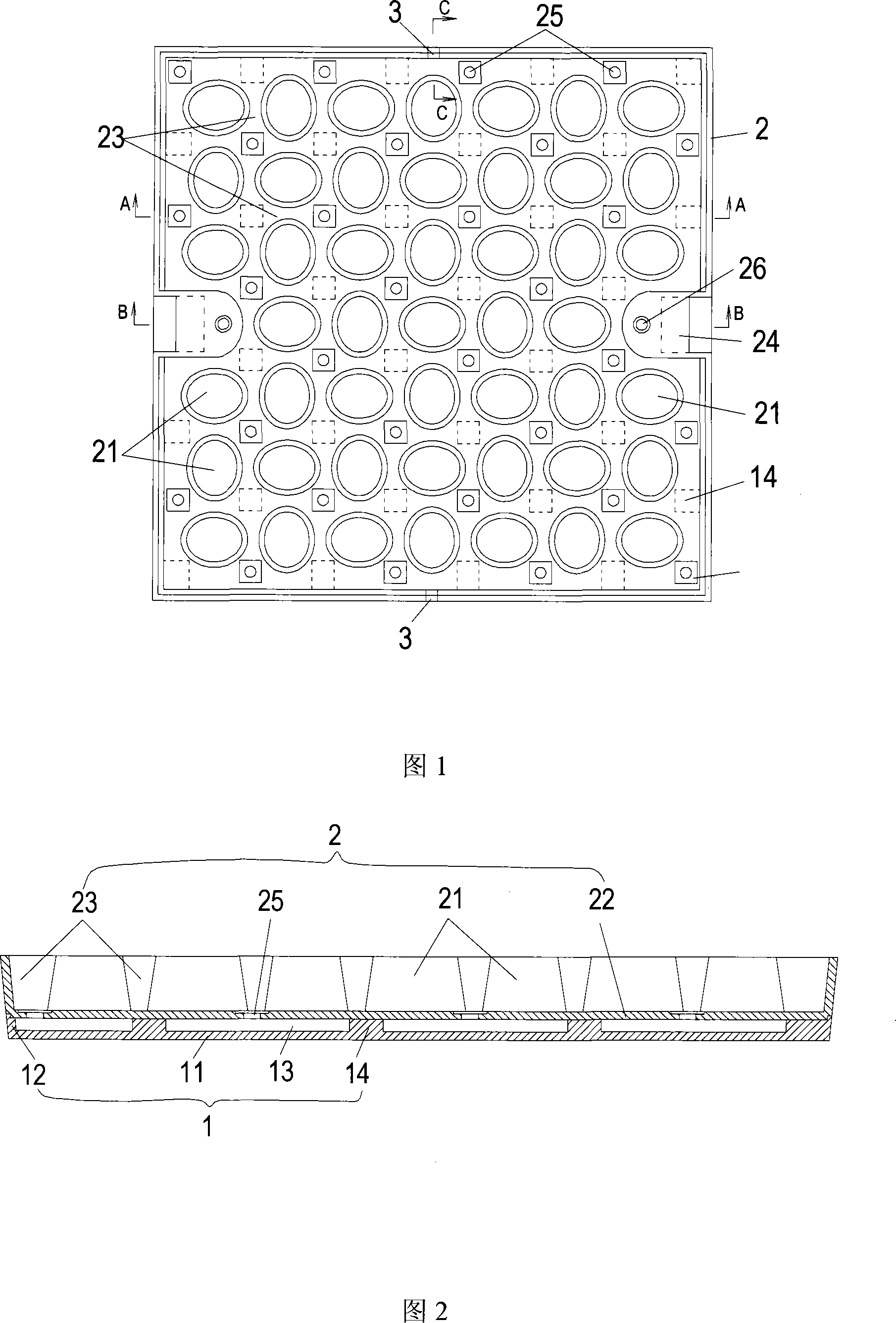 Movable grass planting case and grass planting unit