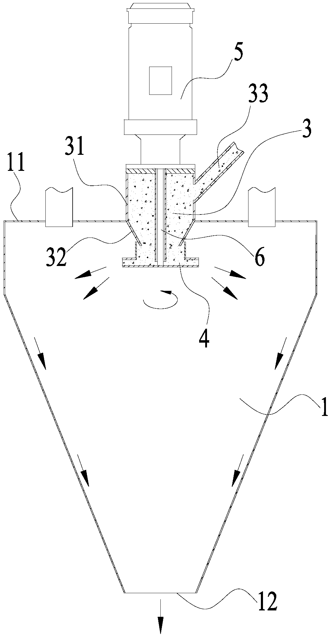 Method and device for preparing mixed material and removing sticky material from scale hopper