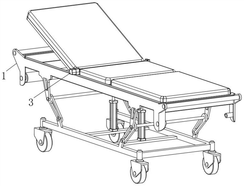 Obstetrical medical bed and medical equipment