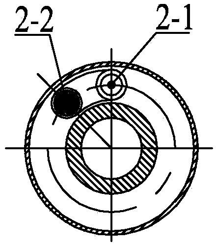 Straight-valve-type layered injection allocation device with special-shaped liquid inlet