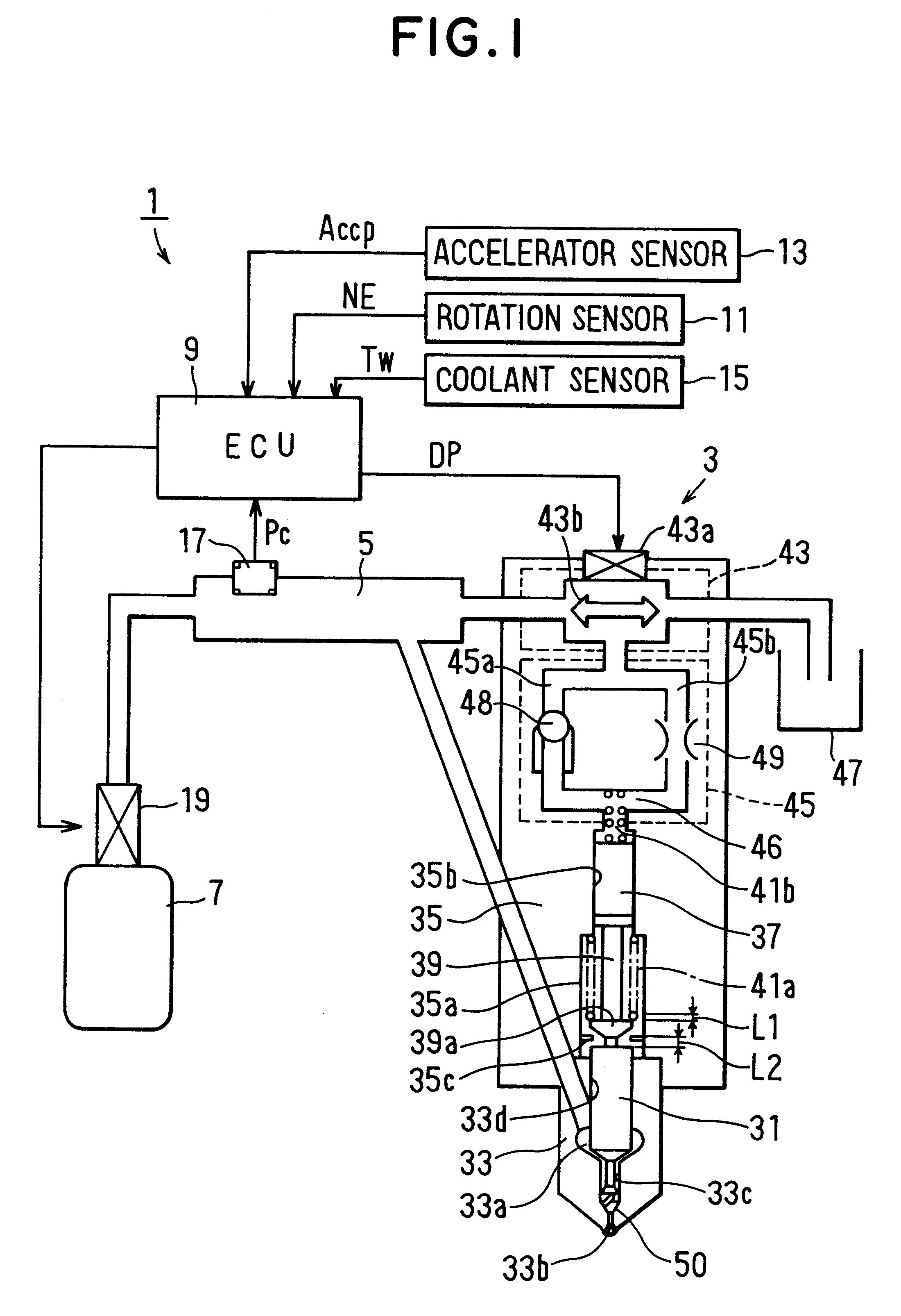 Fuel injection system having pre-injection and main injection