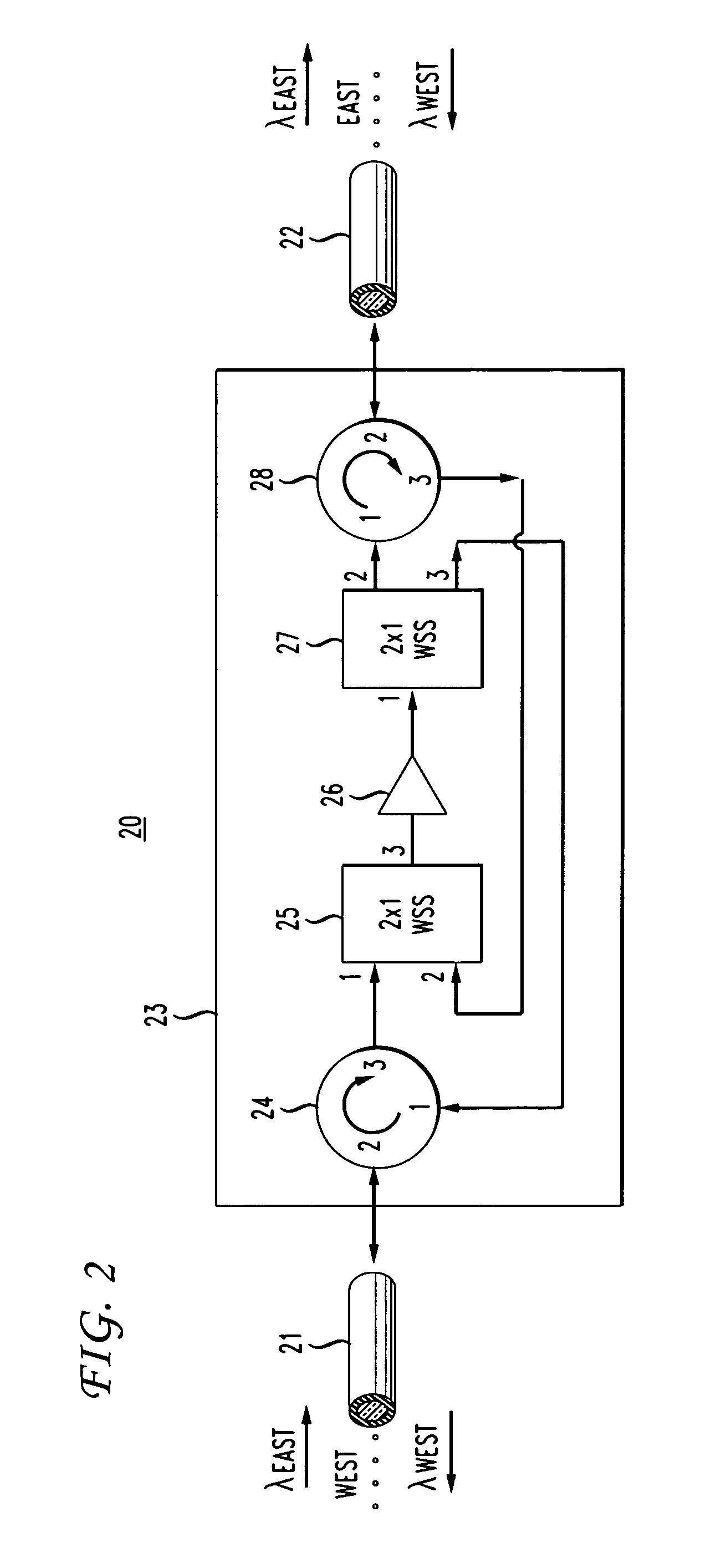 Dynamic allocation of bandwidth in a bidirectional optical transmission system