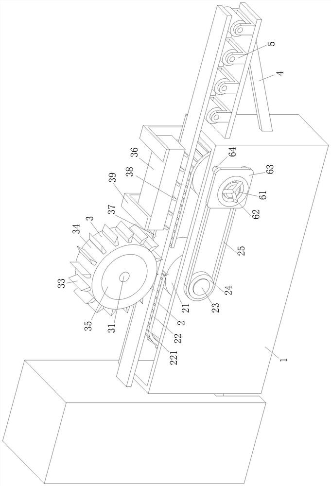 An anti-deformation aluminum profile conveying device