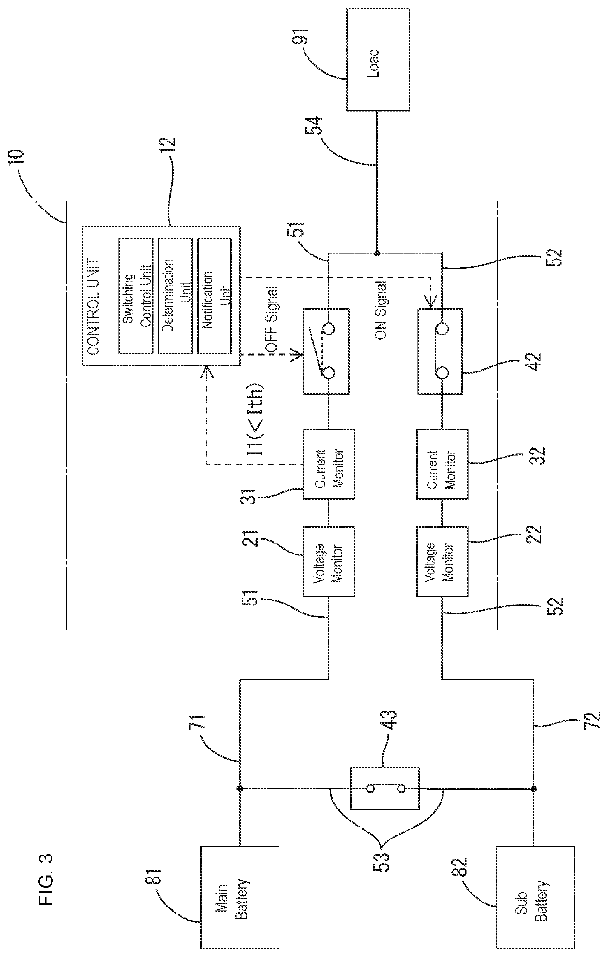 Relay device and a method to detect open-circuit failures