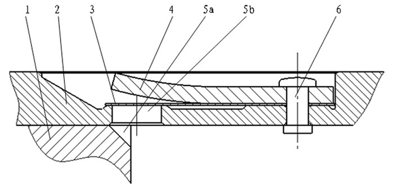 Exhaust device of rolling rotor compressor pump body