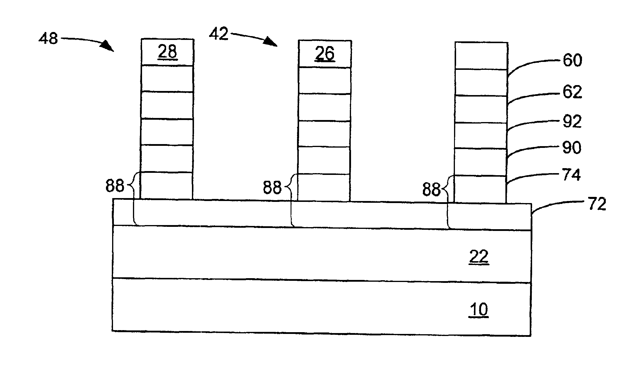 Diode for use in MRAM devices and method of manufacture