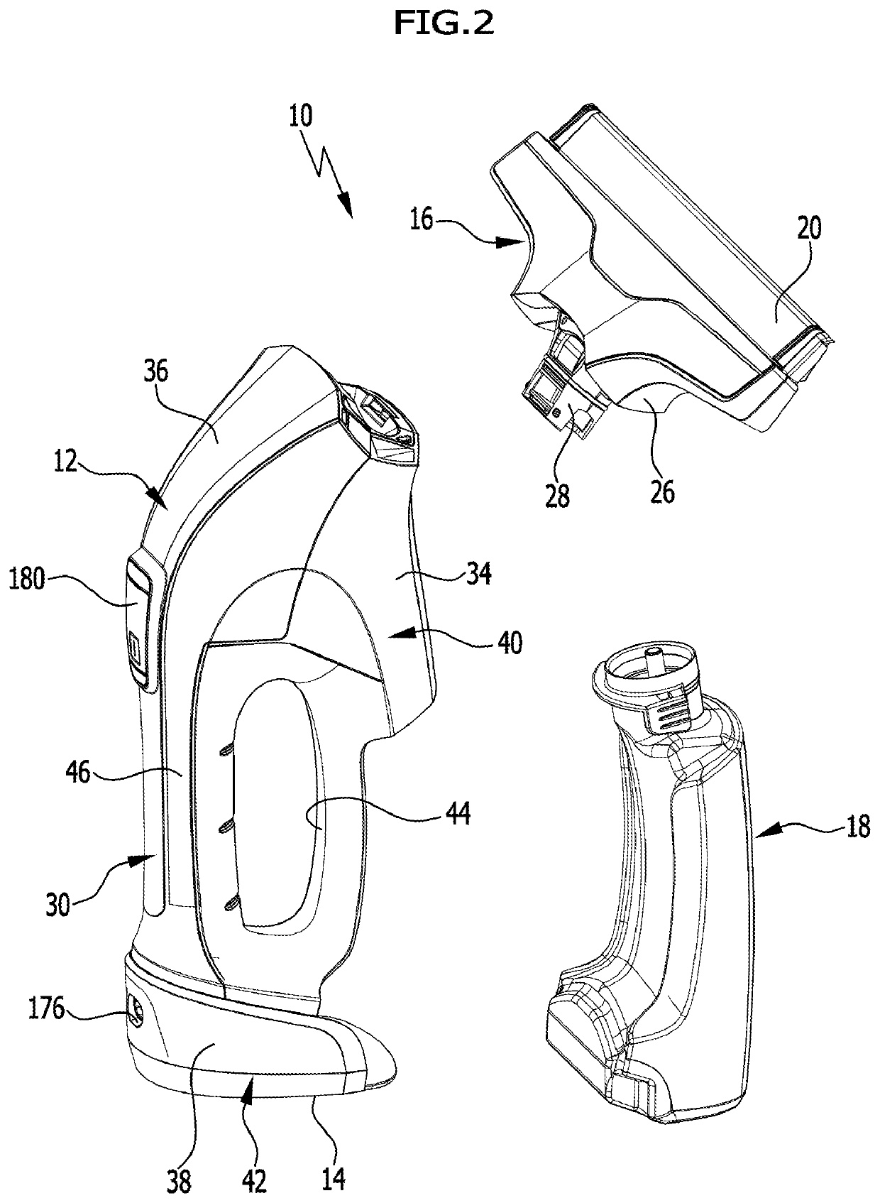 Portable hard surface cleaning appliance