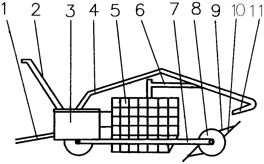 Walking goby digging machine