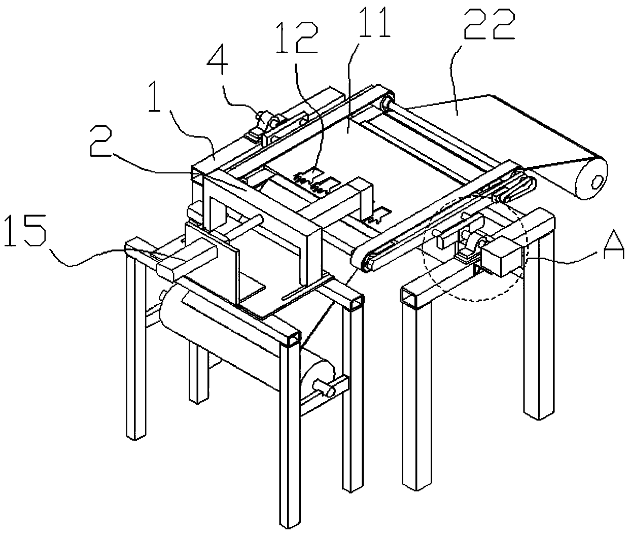 An automatic production device for glove sewing