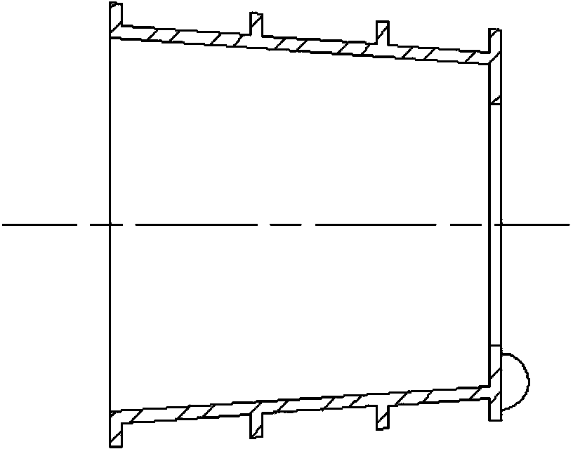 Manufacturing method of cross-flow-type tuyere