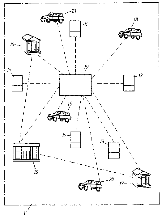 System for handling banknotes within a geographically limited area