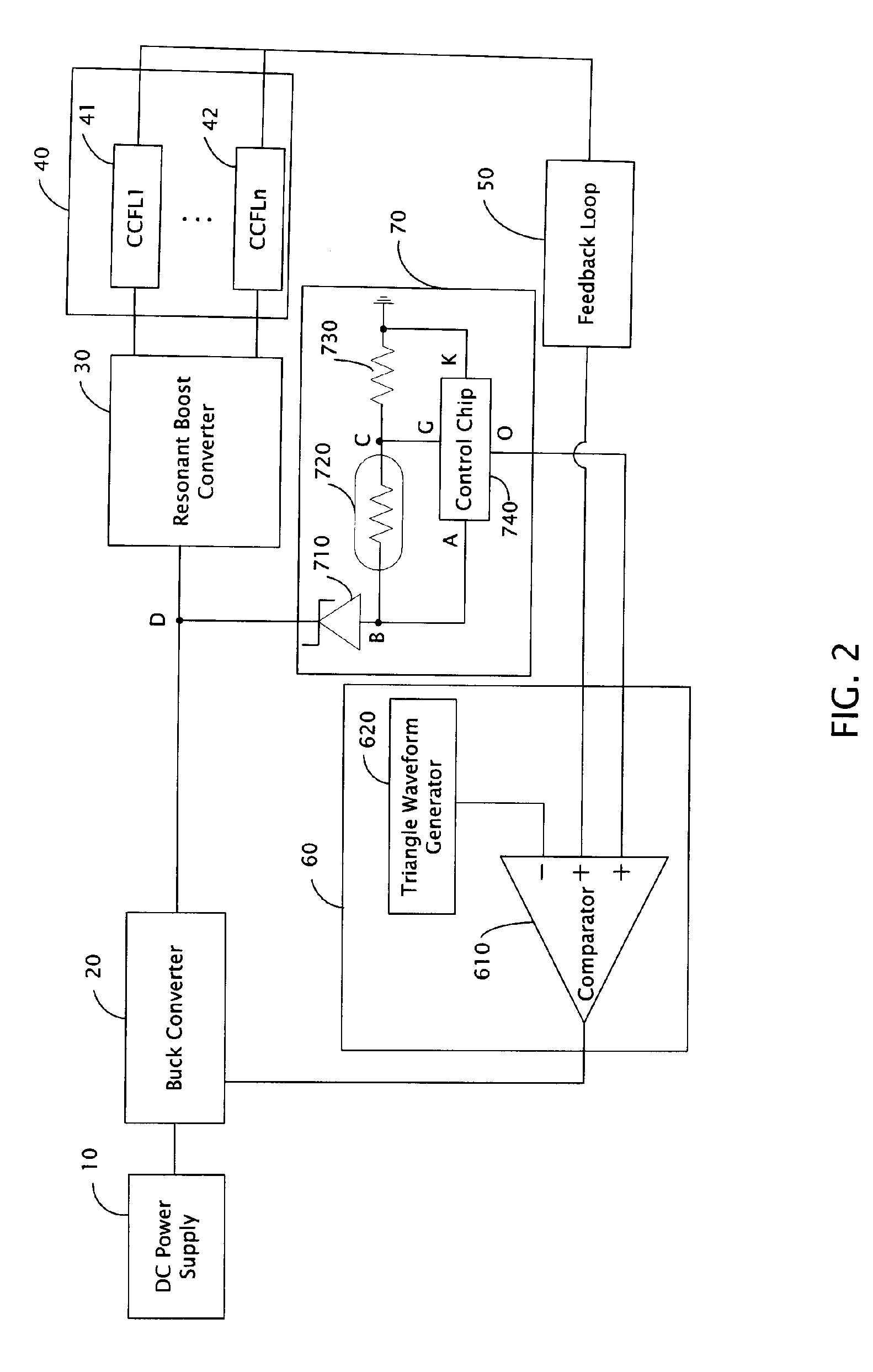 Apparatus for driving cold cathode fluorescent lamps