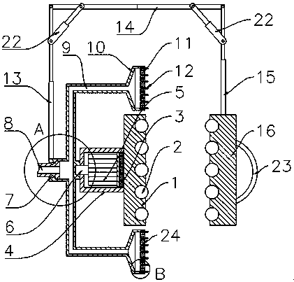 High-rise building cleaning device and manufacturing method thereof