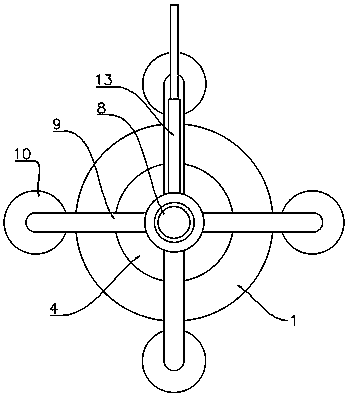 High-rise building cleaning device and manufacturing method thereof