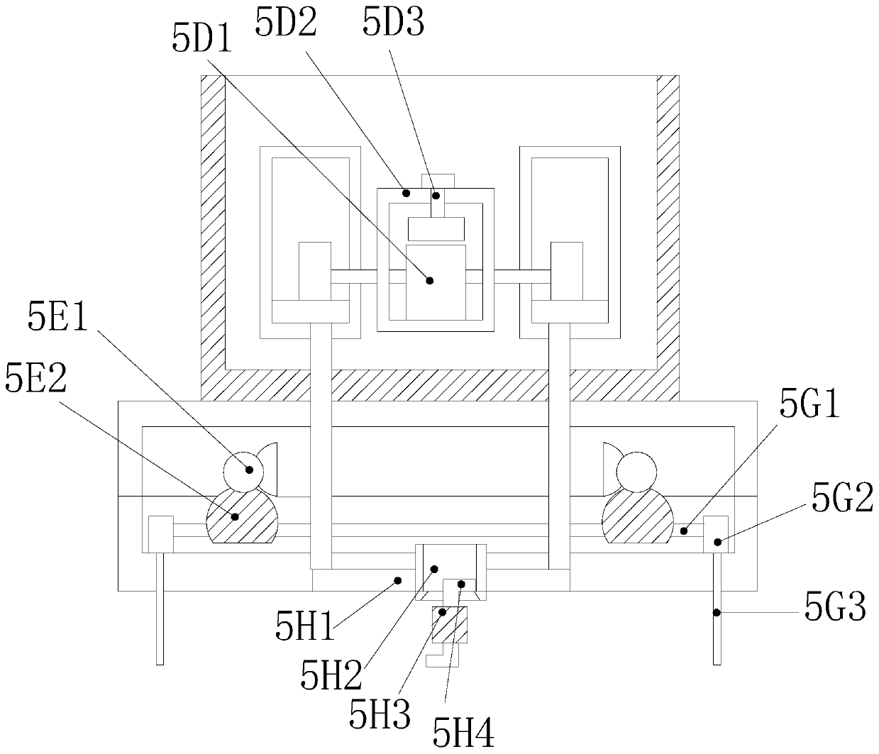 Tenon pushing and embedding intelligent flexible assembling line based on lining plate sliding attaching splicing