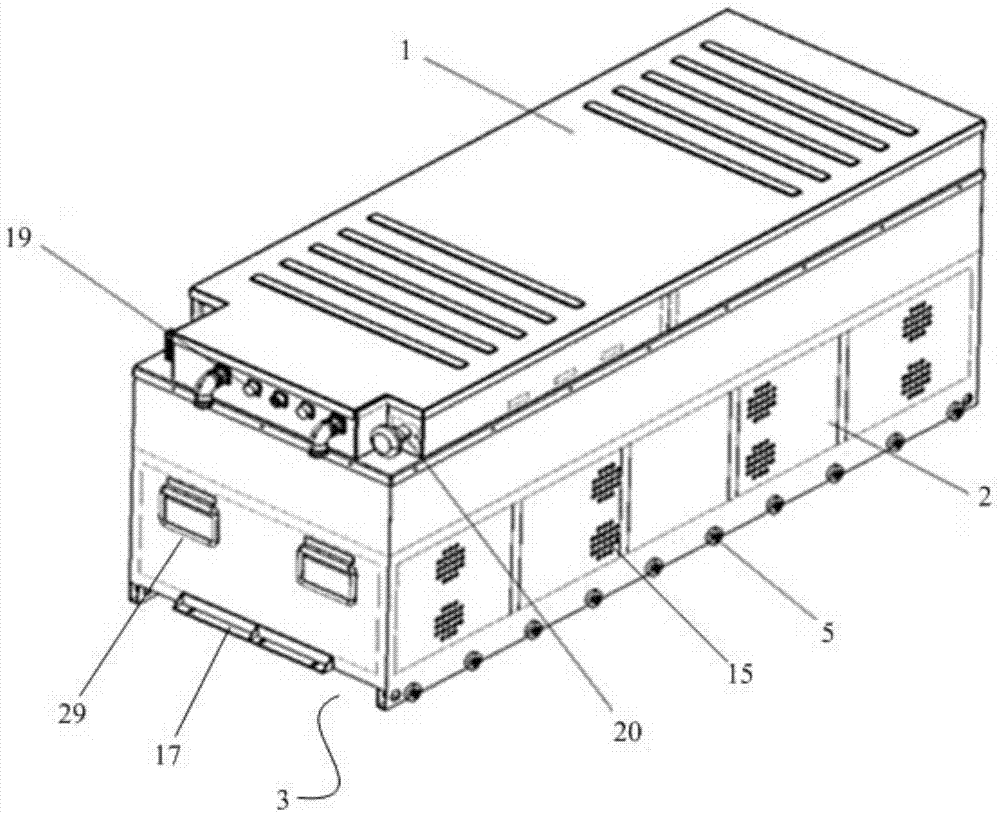 Power battery set assembly of electric automobile