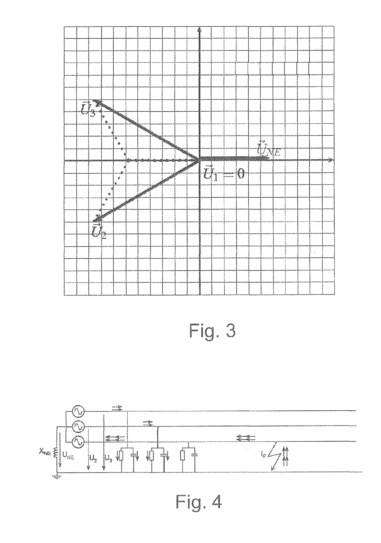 Method and device for detecting a ground-fault direction in an electric three-phase network