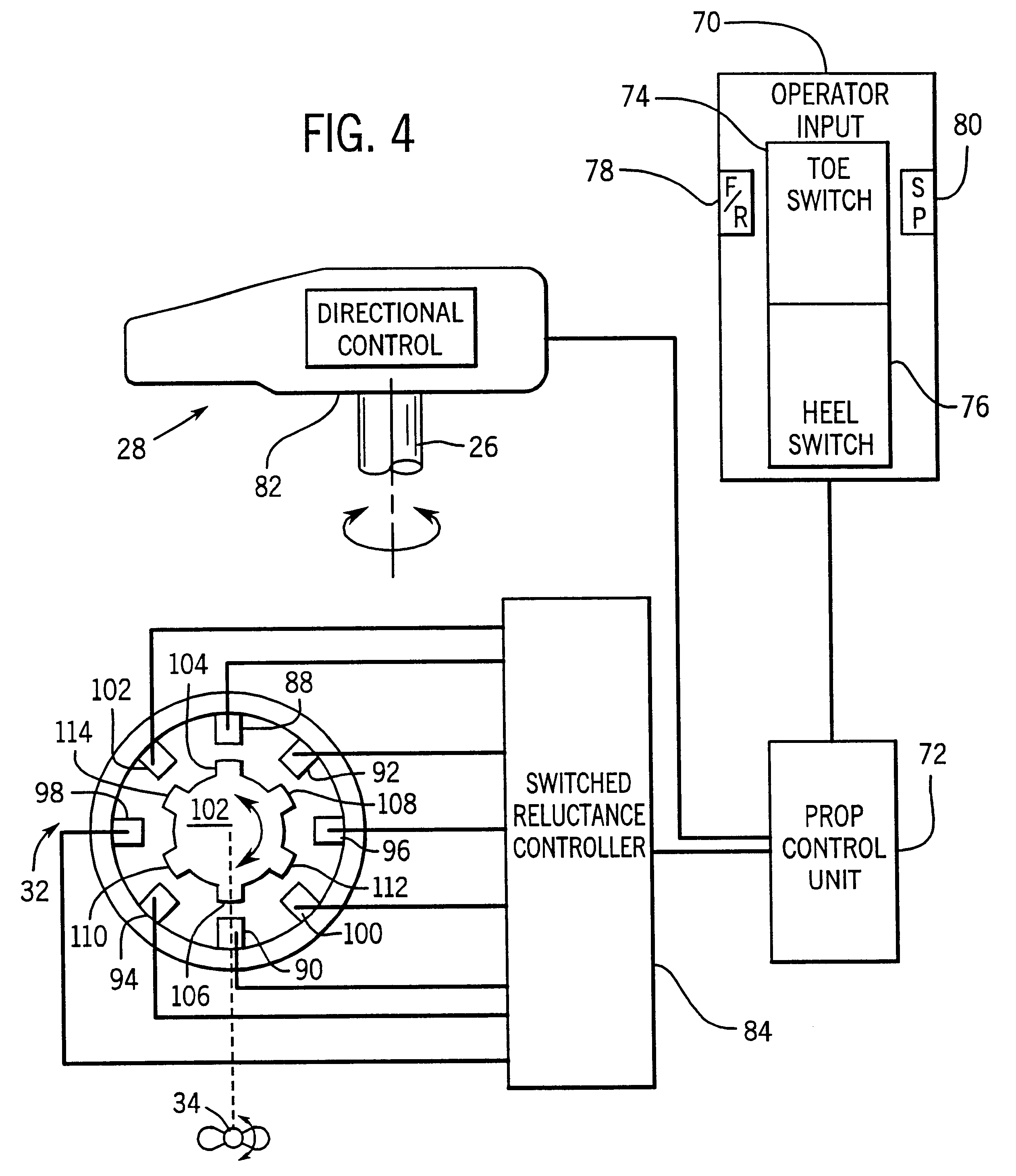 Electric marine propulsion employing switched reluctance motor drive