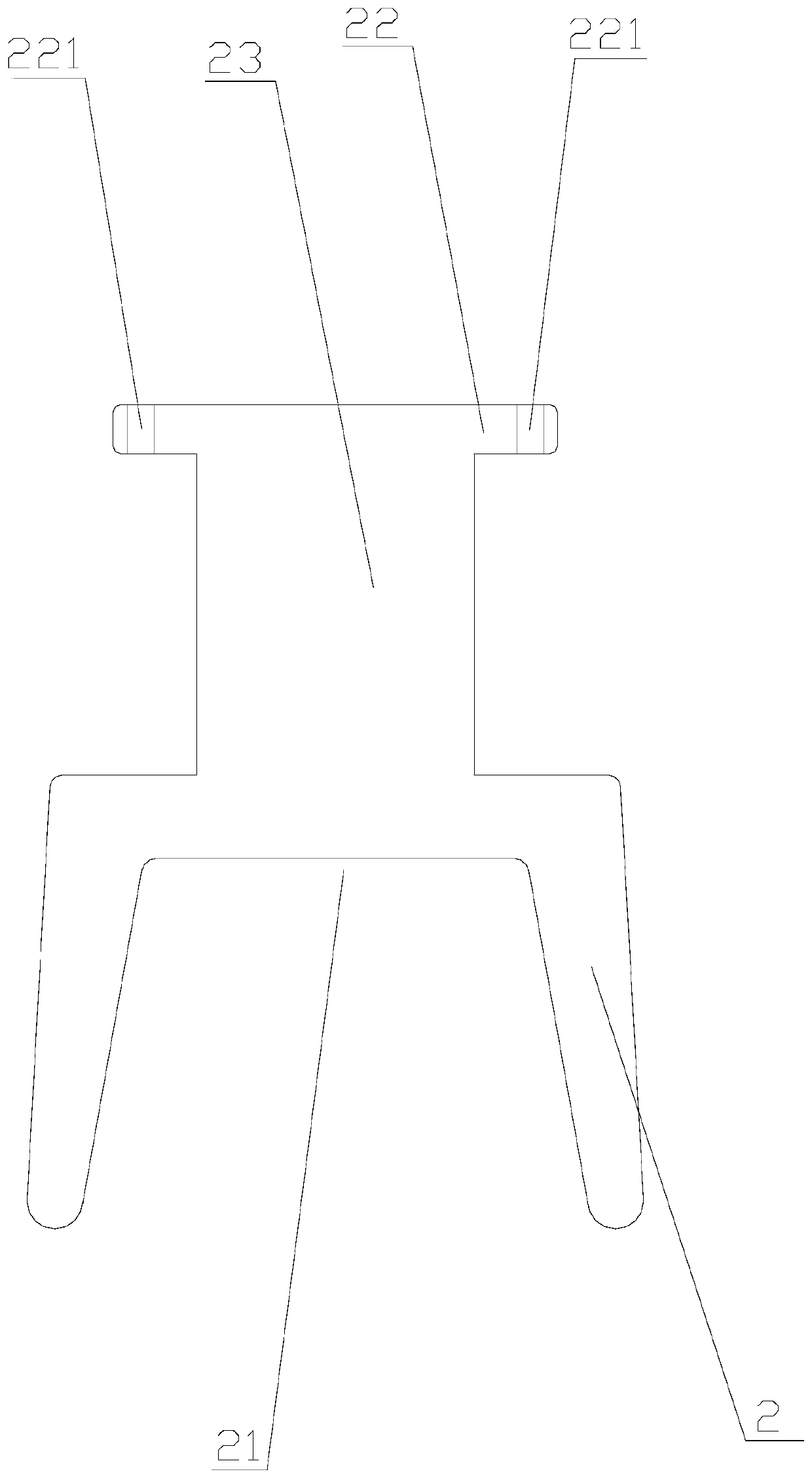 Double-splicing box iron for building bracket