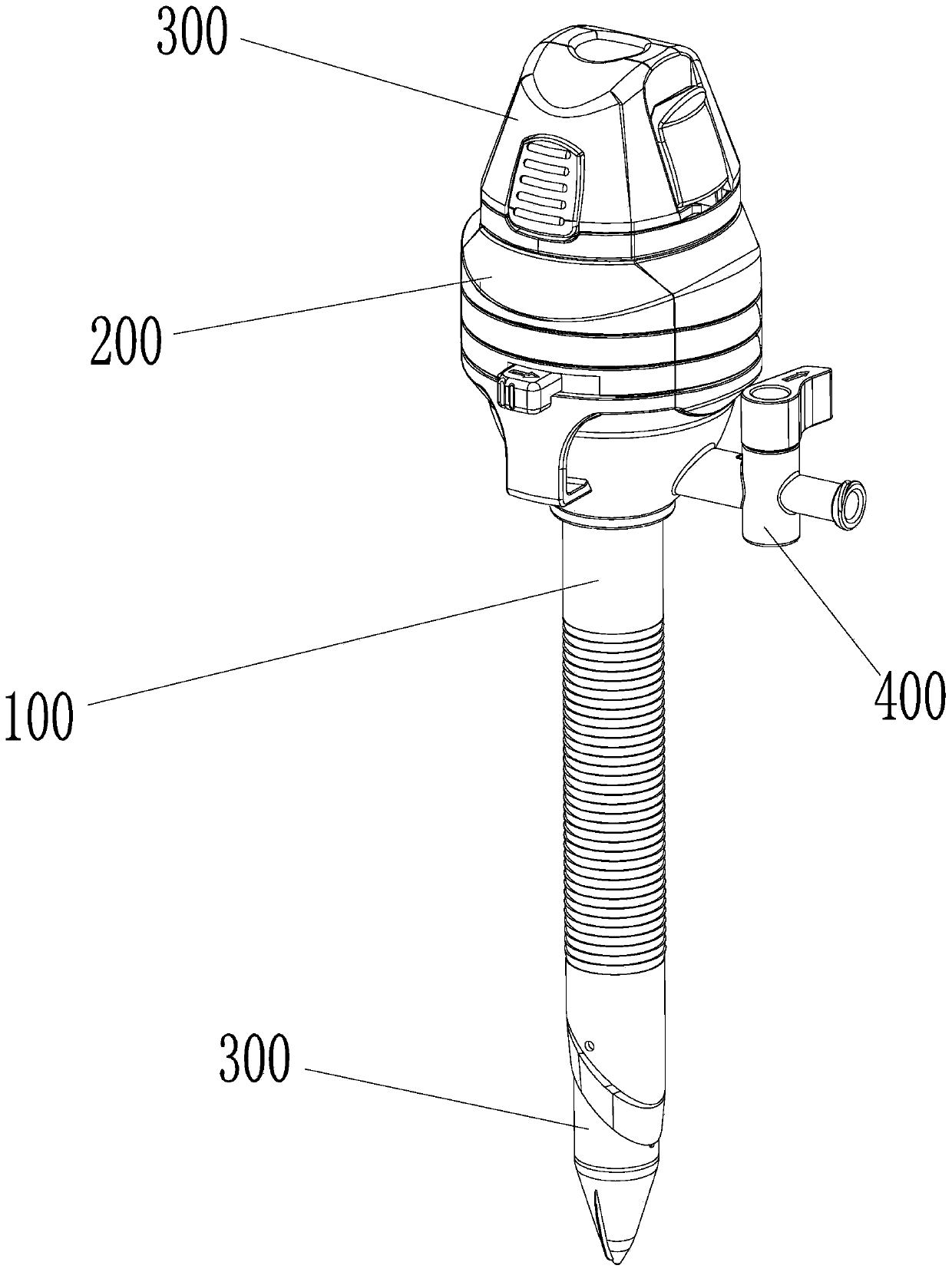 Puncture rod and laparoscope puncture outfit provided with puncture rod