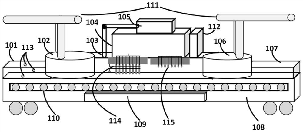 Cargo size self-adaptive channel type plasma disinfecting and killing system