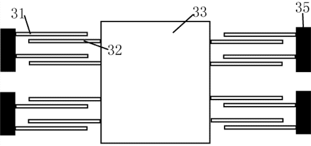 Comb capacitive micro accelerometer