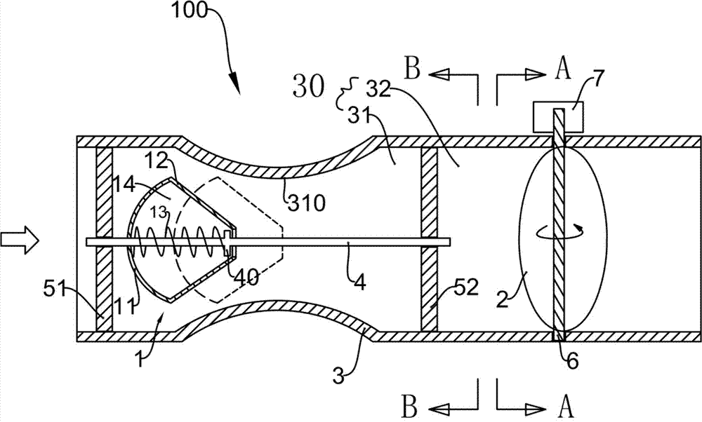 Air volume regulating valve with new structure