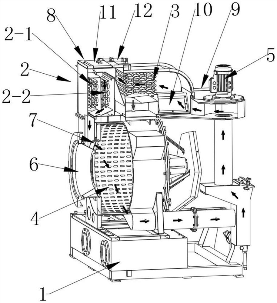 Dry cleaning, water washing and drying all-in-one machine sharing one clothes washing rotary cage