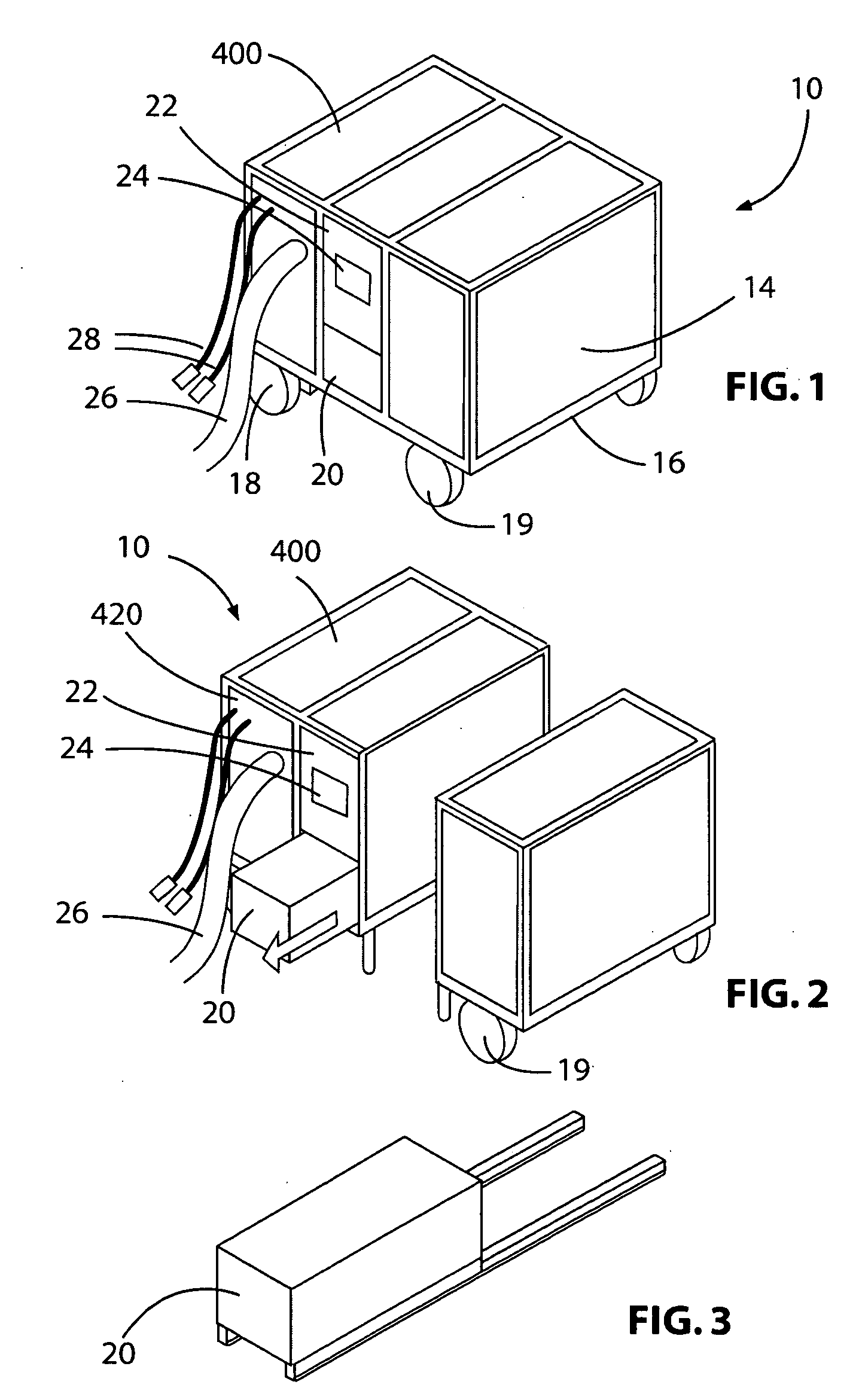 Adjustable air conditioning control system for a universal airplane ground support equipment cart