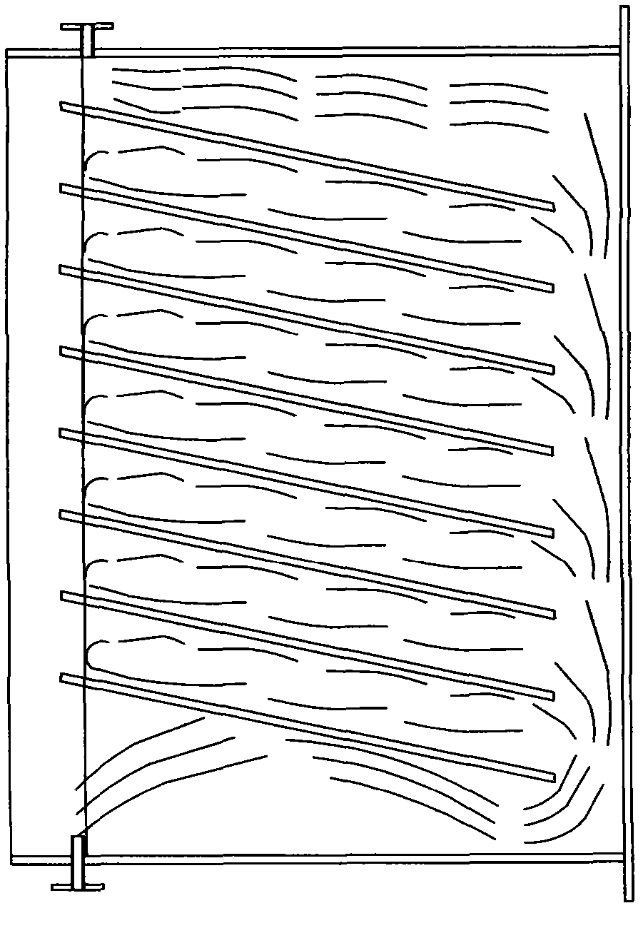 Nano powder slurry settling tank